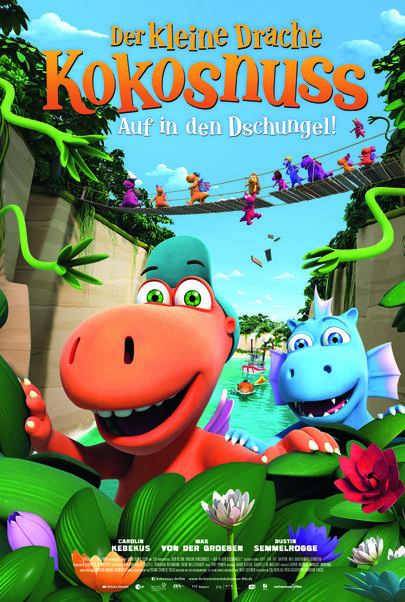 Filmplakat für "Der kleine Drache Kokosnuss 2 - Auf in den Dschungel!"