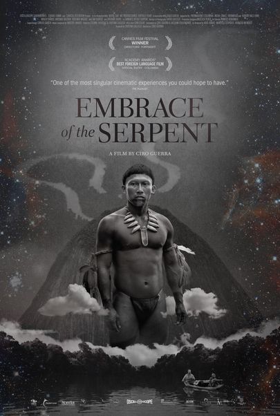 Movie poster for "EL ABRAZO DE LA SERPENTE"