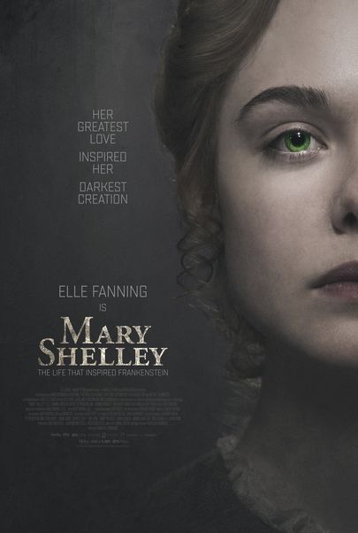 Movie poster for "MARY SHELLEY"