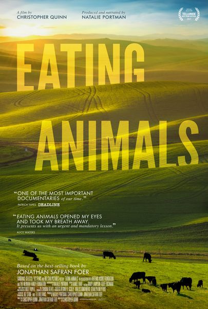 Movie poster for "EATING ANIMALS"