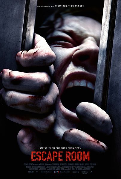 Movie poster for "ESCAPE ROOM"