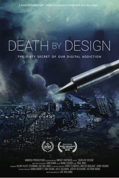 Filmplakat für "Death by Design - Die dunkle Seite der IT-Industrie"