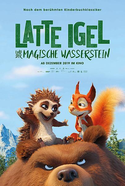 Movie poster for "LATTE & THE MAGIC WATERSTONE "