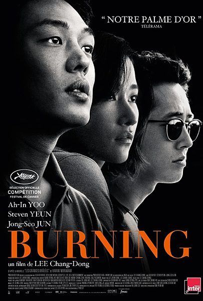 Movie poster for "BURNING"