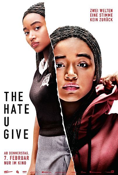 Movie poster for "THE HATE U GIVE"
