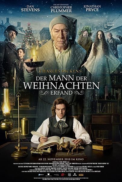 Filmplakat für "Charles Dickens: Der Mann, der Weihnachten erfand"