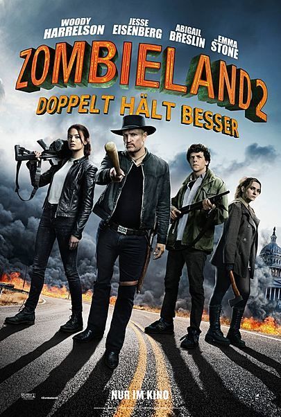 Filmplakat für "ZOMBIELAND 2: DOPPELT HÄLT BESSER"