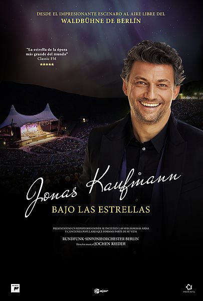 Movie poster for "JONAS KAUFMANN: UNDER THE STARS"