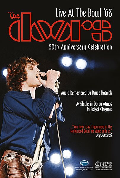 Movie poster for "THE DOORS: LIVE AT THE BOWL '68"