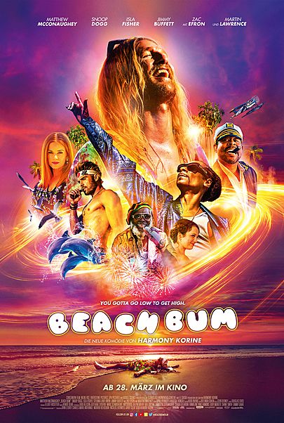Movie poster for "THE BEACH BUM"