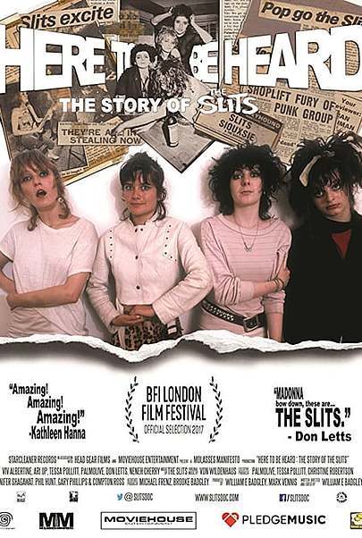Filmplakat für "Here to Be Heard: The Story of the Slits"