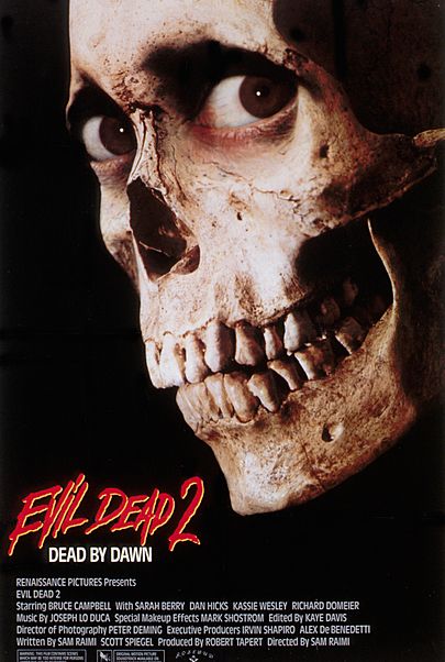 Movie poster for "EVIL DEAD 2 (4K Restoration Re-Issue)"