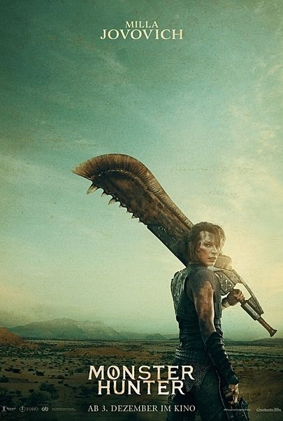 Movie poster for "MONSTER HUNTER"