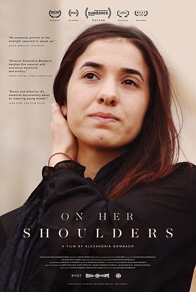 Movie poster for "ON HER SHOULDERS"