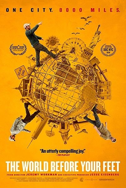 Movie poster for "THE WORLD BEFORE YOUR FEET"