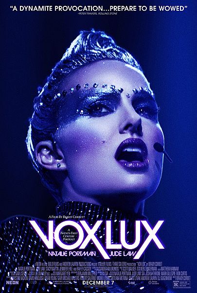 Movie poster for "VOX LUX"