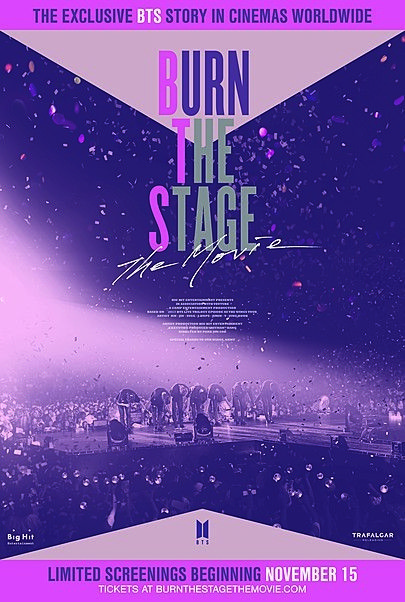 Movie poster for "BURN THE STAGE: THE MOVIE"