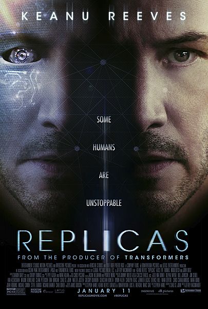 Movie poster for "REPLICAS"