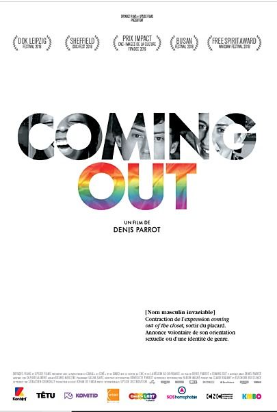Movie poster for "COMING OUT"
