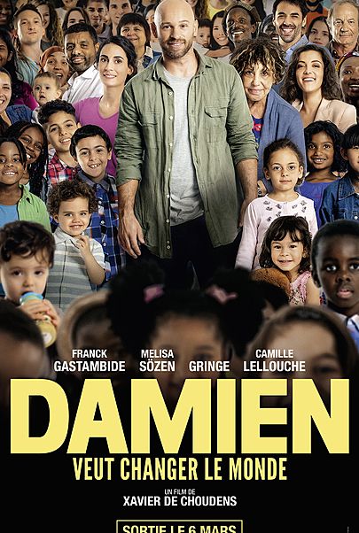 Movie poster for "DAMIEN VEUT CHANGER LE MONDE"