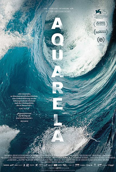 Movie poster for "AQUARELA"