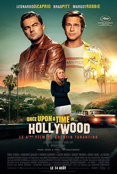 Movie poster for "ONCE UPON A TIME... IN HOLLYWOOD"
