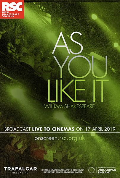 Movie poster for "AS YOU LIKE IT (ROYAL SHAKESPEARE COMPANY)"
