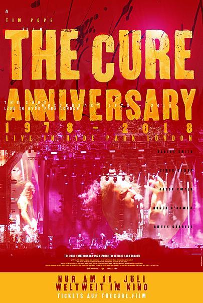 Filmplakat für "THE CURE – ANNIVERSARY 1978-2018 - LIVE IN HYDE PARK LONDON"