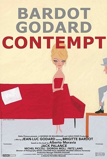 Movie poster for "CONTEMPT"