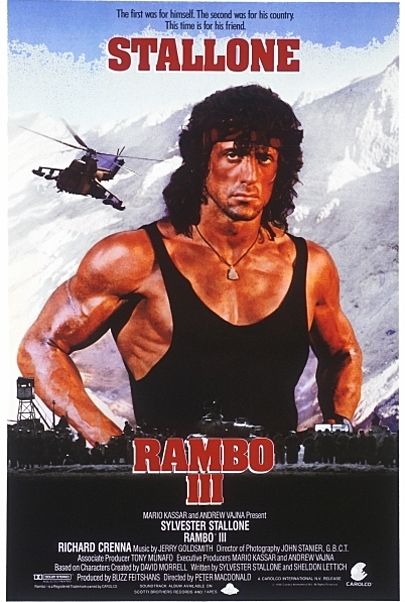Movie poster for "RAMBO III"