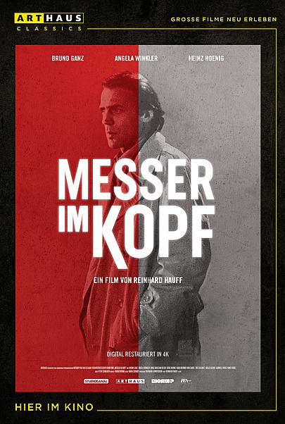 Filmplakat für "MESSER IM KOPF"