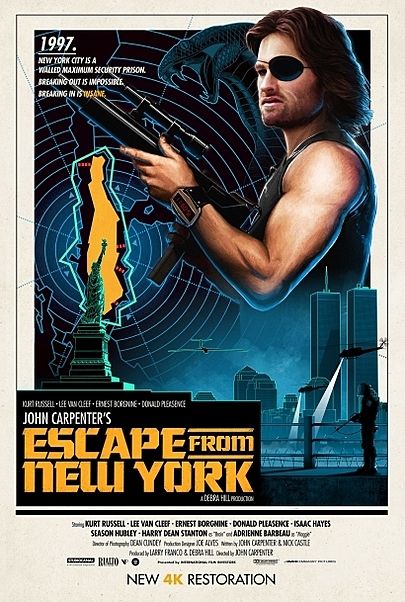 Movie poster for "ESCAPE FROM NEW YORK"
