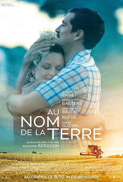 Movie poster for "AU NOM DE LA TERRE"