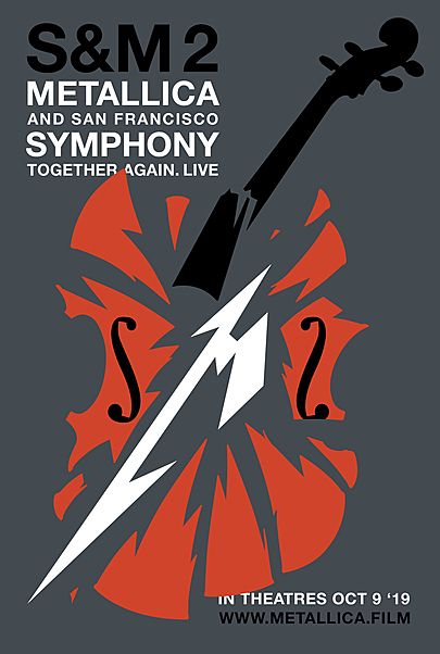 Movie poster for "METALLICA & SAN FRANCISCO SYMPHONY: S&M²"