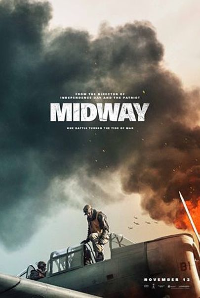 Movie poster for "MIDWAY"