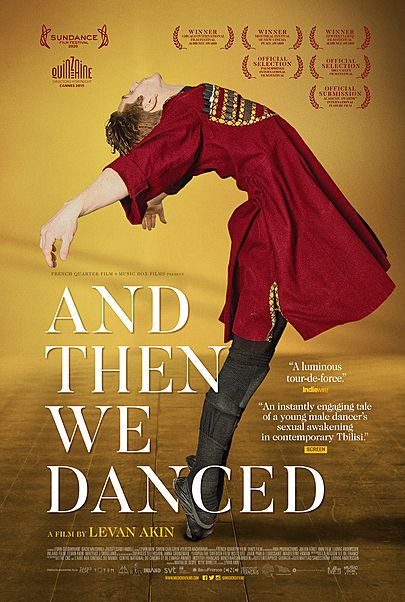 Movie poster for "AND THEN WE DANCED"