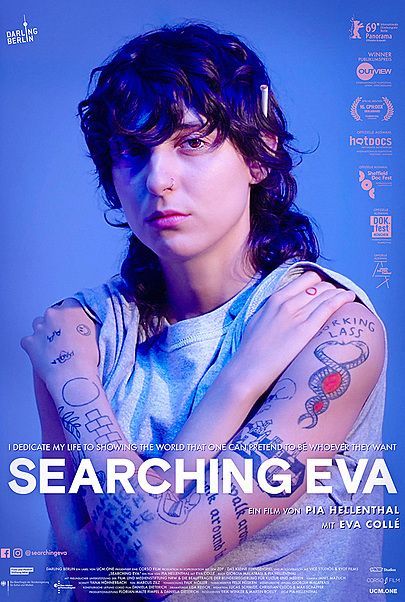 Movie poster for "SEARCHING EVA"