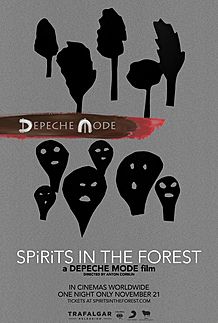 Movie poster for "DEPECHE MODE: SPIRITS IN THE FOREST"