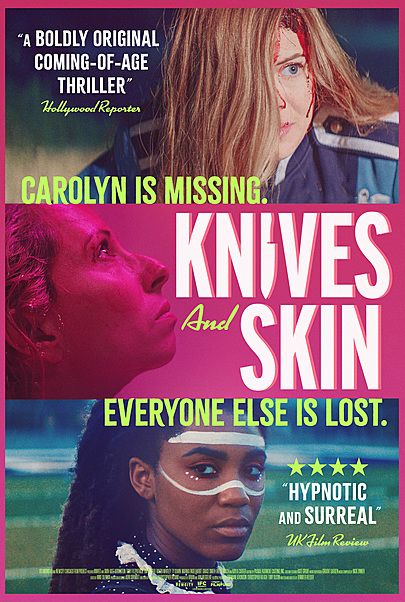 Movie poster for "KNIVES AND SKIN"