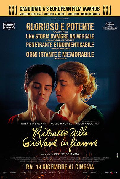Movie poster for "RITRATTO DELLA GIOVANE IN FIAMME"
