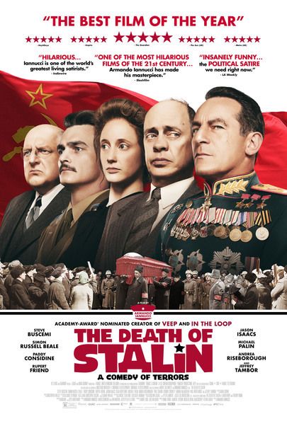 Movie poster for "THE DEATH OF STALIN"