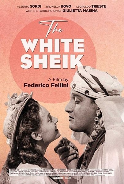 Movie poster for "THE WHITE SHEIK"