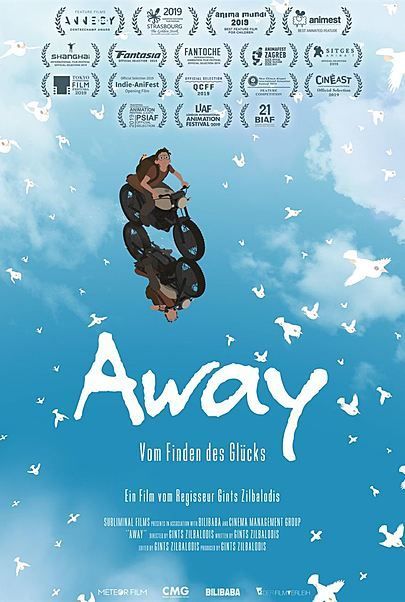 Filmplakat für "AWAY - VOM FINDEN DES GLÜCKS"