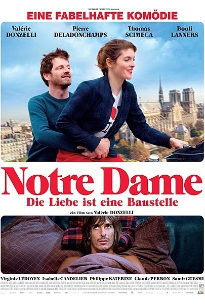 Filmplakat für "NOTRE DAME – DIE LIEBE IST EINE BAUSTELLE"
