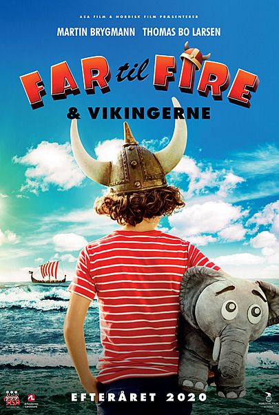 Plakat for FAR TIL FIRE OG VIKINGERNE