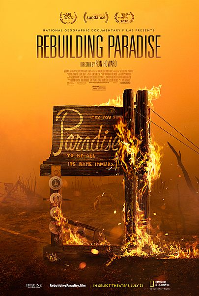 Movie poster for "REBUILDING PARADISE"