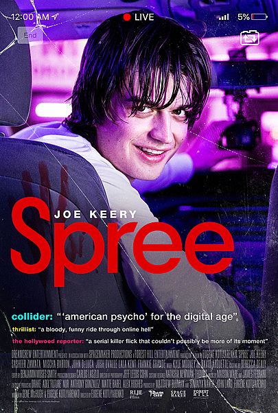 Movie poster for "SPREE"
