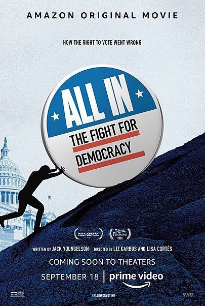 Movie poster for "ALL IN: THE FIGHT FOR DEMOCRACY"