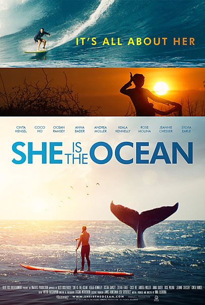 Movie poster for "SHE IS THE OCEAN"