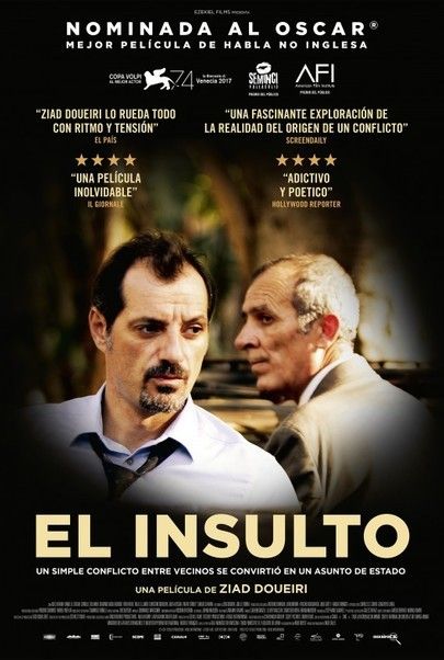 Movie poster for "The Insult"